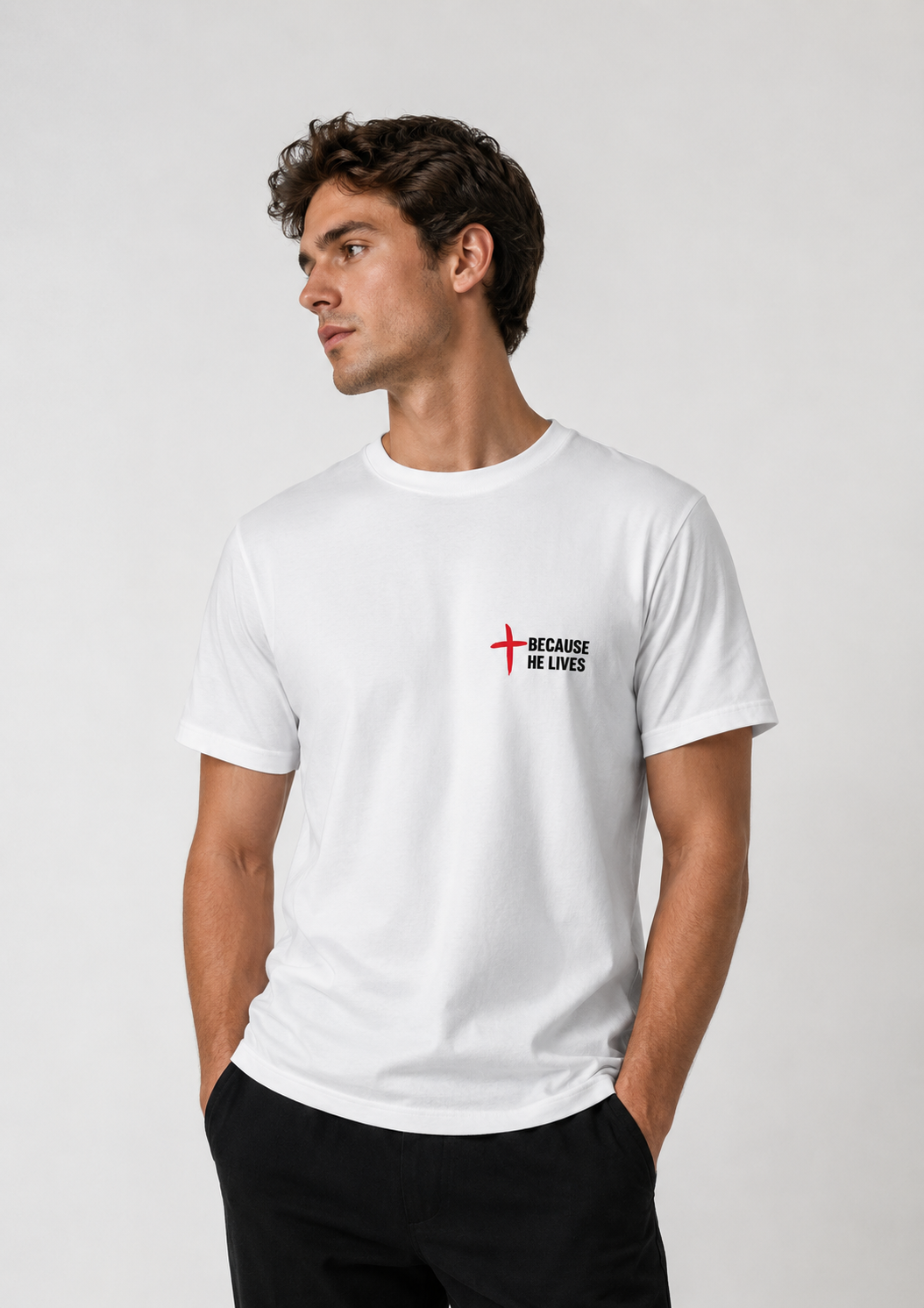 HE LIVES COTTON SHIRT